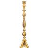 Biscottini candeliere Legno L30,5XPR30,5XH150 cm - Portacandele Legno - Candelabro Oro Nero Made in Italy - Candelabri Shabby - Candelabro da Terra