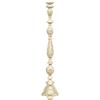 Biscottini candeliere Legno L30,5XPR30,5XH150 cm - Portacandele Legno - Candelabro Bianco Made in Italy - Candelabri Shabby - Candelabro da Terra