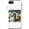Clever Witty Cygnet Swan Designs Custodia per iPhone SE (2020) / 7 / 8 Mi piace molto Cygnets Cygnet Swan