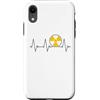 Radiology Technician Heartbeat Linear De Custodia per iPhone XR Linea di impulso ECG del battito cardiaco del simbolo di avvertimento di radiazione nucleare