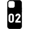Sportswear Custodia per iPhone 13 Pro Max Numero 02 | Numero due | Numero 2 (anteriore e posteriore)