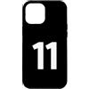 Sportswear Custodia per iPhone 12 Pro Max Numero 11 | Numero undici (davanti e dietro)