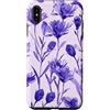 Ruftup Design Lavender Flowers Art Colle Custodia per iPhone XS Max Modello: arte originale con motivi floreali di fiori di