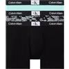 Calvin Klein Pantaloncini Boxer Confezione da 3 Uomo Cotone Elasticizzato, Multicolore (Aquatic/Polka Not Prt_Aquatic/Blk), S