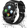 VERYCOZY Smart Watch, Bluetooth Smart Watch impermeabile con fotocamera WhatsApp, Facebook, Watch, telefono sportivo, orologio da polso per Android iOS e donne