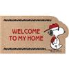 SaRani Tappeto Zerbino Ingresso Gomma Antiscivolo Resistente Fantasia Snoopy Welcome (Welcome Beige)
