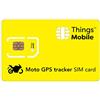 Things Mobile SIM Card per MOTO GPS TRACKER Things Mobile con copertura globale e rete multi-operatore GSM/2G/3G/4G LTE, senza costi fissi, senza scadenza e tariffe competitive, con 10 € di credito incluso