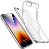 Cracksin Cover trasparente in silicone per iPhone 8, ultra sottile e trasparente, in morbido TPU, flessibile, trasparente, con retro in HD