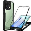 Yutwo Cover per Redmi Note 13 4G (Non per Redmi Note 13 5G) Antiurto Custodia 360 Gradi con Protezione dello Schermo Integrata Rugged Full Body Protettivo Case Trasparente Bumper Cover per Redmi Note 13 4G