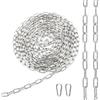 Ziamzra Catena Acciaio Inox 5M φ1,5mm Catene Catena Delimitazione Catenella Catena Antitaglio per Recinzione Catena Antifurto Catena Bidoni Dell'immondizia Sollevamento