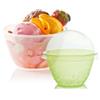 POLOPLAST PZ 200 COPPETTA MULTI COLORE CC 100 + COPERCHIO CUPOLA IN PLASTICA TRASPARENTE PER GELATO YOGURT PLASTIC CUP COLOR FOR ICE CREAM