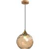 SIYANE Lampada a sospensione in vetro rosa acqua cucina isola sferica ambra verde ondulato lampada a sospensione in vetro grande illuminazione nordica grigio fumo lampadario a soffitto industriale per