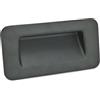 Ganter Normelemente Impugnatura in zinco pressofuso | Montaggio posteriore | Larghezza 127 mm | GN 7330-127-C-1-SW | Maniglia a conchiglia