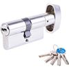 TESA ASSA ABLOY T65B3050N Cilindro europeo T60, 30 x 50 mm, nichelato, per serrature a profilo europeo per porte residenziali e commerciali, installazione semplice dall'esterno con una sola vite
