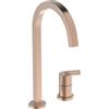 Ideal Standard - Gusto Miscelatore cucina a 2 fori, Bocca alta squadrata, con cartuccia FirmaFlow, bocca girevole a 360°, Collegamento a vite dal basso, Sunset Rose