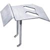 Connex Supporto per casseruola - 125 x 185 x 150 mm - M10 - con 2 ancoraggi a muro - zincato/fermata del cancello/ancoraggio porta/appannamento/supporto per pavimento / DYB2900221