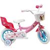 Vélo ATLAS Bicicletta da Bambino 12' Princess Disney Dotata di 1 Freno, 12 Ragazza, Rosa