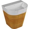 CERAMICA AZZURRA Mobile sospeso con lavabo Forma cm. 59x47 cemento di Ceramica Azzurra - Cod. Articolo: MBF65SC+FMLP06550T0MBI