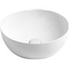 CERAMICA AZZURRA Lavabo Circle appoggio salvaspazio 40x40 h14 tondo in ceramica bianco lucido di Ceramica Azzurra - Cod. Articolo: ELLA040140C0BI