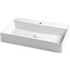 CERAMICA AZZURRA Lavabo Elegance sospeso/appoggio 80x45 monoforo in ceramica bianco lucido di Ceramica Azzurra - Cod. Articolo: ELLP080450QMBI