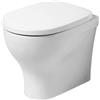 Ceramica azzurra Water Pratica filomuro scarico traslato senza brida bianco lucido di Ceramica Azzurra