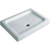 Ceramica azzurra Piatto doccia 80x100 h.11,5 in ceramica bianco lucido Stella di Ceramica Azzurra