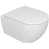 Ceramica gsg Water Like sospeso salvaspazio senza brida (rimless) cm. 48 5x36 bianco lucido di Ceramica GSG