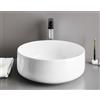 ART CERAM Lavabo Cognac appoggio cm. 42 salvaspazio senza foro in ceramica bianco lucido - Cod. Articolo: COL00101