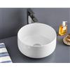 ART CERAM Lavabo Cognac appoggio cm. 35 salvaspazio senza foro in ceramica bianco lucido - Cod. Articolo: COL00401