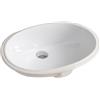 ART CERAM Lavabo Diana incasso sottopiano cm. 57x40 in ceramica bianco lucido - Cod. Articolo: DIL00101