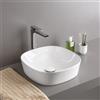 ART CERAM Lavabo Ghost appoggio cm. 42 salvaspazio senza foro in ceramica bianco lucido - Cod. Articolo: GHL00101