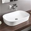 ART CERAM Lavabo Ghost appoggio cm. 65x41,5 senza foro in ceramica bianco lucido - Cod. Articolo: GHL00201