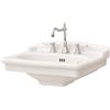 ART CERAM Lavabo Hermitage su colonna cm. 68x55 in ceramica bianco lucido - Cod. Articolo: HEL00201