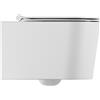 Ceramica alice Water Form sospeso senza brida (rimless) cm. 50x35 bianco lucido di Ceramica Alice