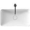 Ceramica alice Lavabo Form appoggio 60x35 rettangolare in ceramica bianco di Ceramica Alice