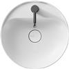 CERAMICA ALICE Lavabo Form appoggio salvaspazio diam. 45 tondo monoforo in ceramica bianco - Cod. Articolo: 22480101