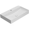CERAMICA GLOBO Lavabo T-Edge appoggio/sospeso cm. 80x47 in ceramica bianco lucido - Cod. Articolo: B6R81.BI