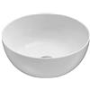 Ceramica globo Lavabo T-Edge appoggio salvaspazio cm. 37x37 in ceramica bianco lucido di Ceramica Globo