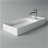 CERAMICA ALICE Lavabo Hide appoggio cm. 85x37 rettangolare in ceramica bianco - Cod. Articolo: 31100101