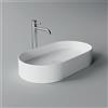 CERAMICA ALICE Lavabo Hide appoggio cm. 65x35 rettangolare in ceramica bianco - Cod. Articolo: 31120101
