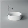 CERAMICA ALICE Lavabo Hide appoggio salvaspazio diam. 42 tondo in ceramica bianco - Cod. Articolo: 31140101