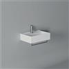 CERAMICA ALICE Lavabo Hide sospeso cm. 50x35 rettangolare in ceramica bianco - Cod. Articolo: 31270101S