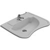 CERAMICA GLOBO Lavabo Ausilia sospeso/appoggio ergonomico 67x54,5 in ceramica bianco lucido - Cod. Articolo: DS006.BI