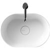 CERAMICA ALICE Lavabo Unica appoggio salvaspazio cm. 45x31 ovale in ceramica bianco - Cod. Articolo: 32130101