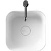 CERAMICA ALICE Lavabo Unica appoggio salvaspazio cm. 37x37 in ceramica bianco - Cod. Articolo: 32170101