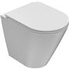 Ceramica globo Water Forty3 filomuro cm. 52x36 bianco lucido di Ceramica Globo