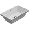 Ceramica globo Lavabo Stockholm incasso cm. 55x34 rettangolare bianco lucido di Ceramica Globo