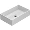 Ceramica globo Lavabo Forty3 appoggio cm. 60x37 rettangolare in ceramica bianco lucido di Ceramica Globo