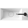 Ceramica alice Lavabo Spy appoggio/sospeso 45x20 salvaspazio rettangolare in ceramica bianco di Ceramica Alice