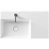 CERAMICA ALICE Lavabo Spy appoggio/sospeso cm. 81x46 rettangolare con vasca a sinistra in ceramica bianco - Cod. Articolo: 34340101